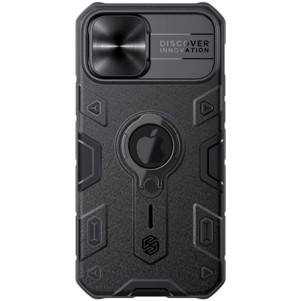 Чохол для iPhone 12 Pro Max Чорний Nillkin CamShield Armor (шторка на камеру) - Зображення 3