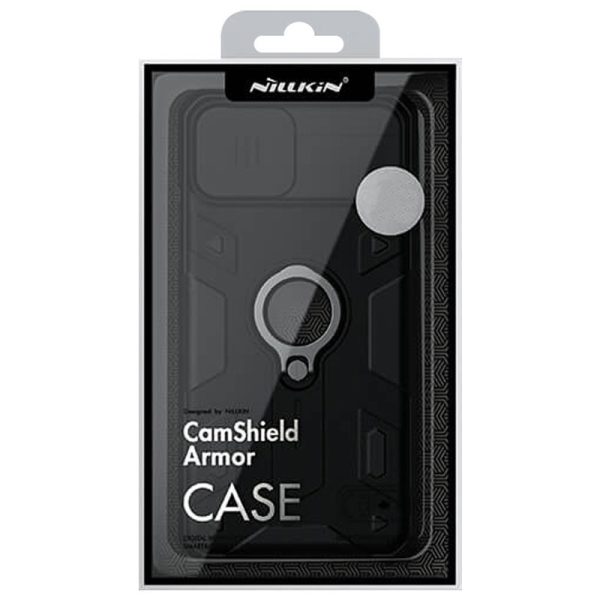 Чохол для iPhone 12 Pro Max Чорний Nillkin CamShield Armor (шторка на камеру) - Зображення 6