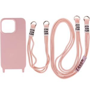Чохол для iPhone 13 Pro Рожевий TPU two straps California