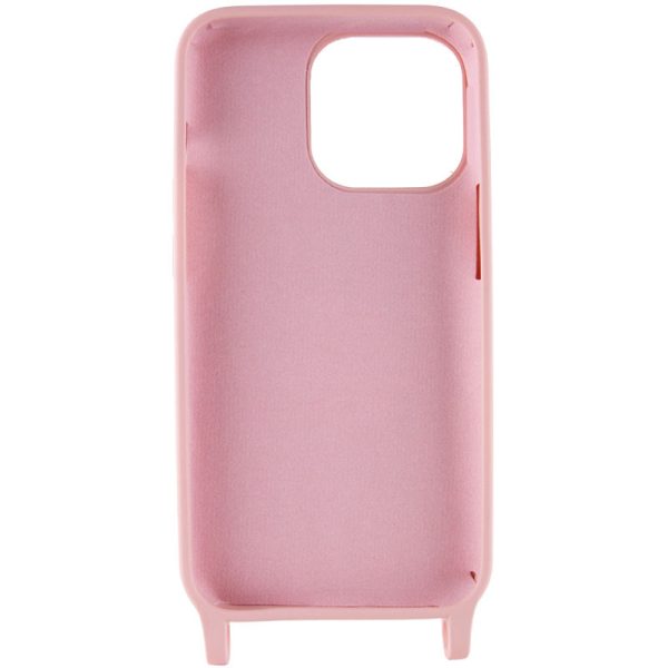 Чохол для iPhone 13 Pro Рожевий TPU two straps California - Зображення 3