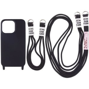 Чохол для iPhone 13 Pro Чорний TPU two straps California