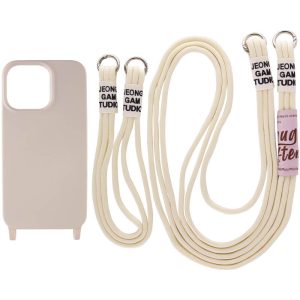 Чохол для iPhone 13 Бежевий TPU two straps California