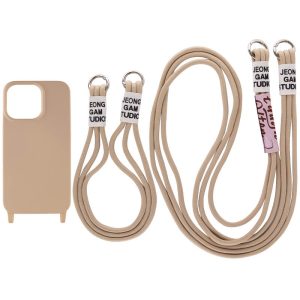 Чохол для iPhone 13 Бежевий TPU two straps California