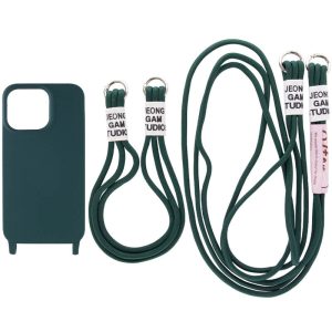 Чохол для iPhone 13 Зелений TPU two straps California