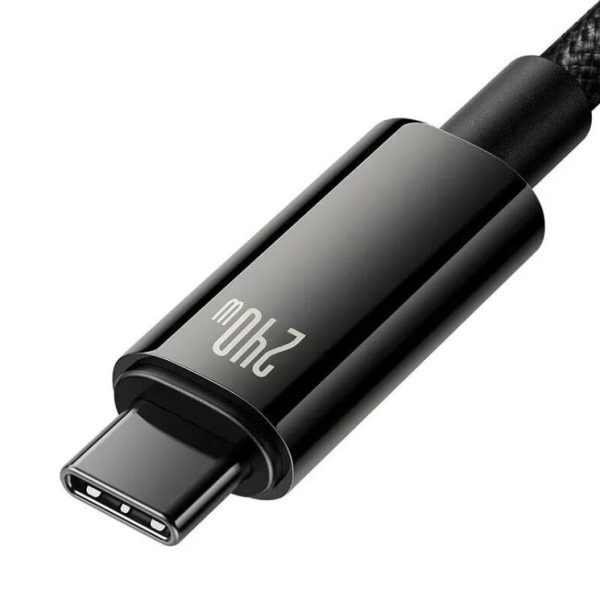Дата кабель Baseus Tungsten Gold Type-C to Type-C Cable 240W (1m) (CAWJ04000) - Зображення 5