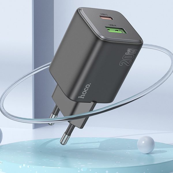 Зарядний пристрій Hoco N41 Almighty PD20W+QC3.0 + Type-C to Type-C - Зображення 6