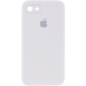 Чохол для iPhone 7 / 8 / SE (2020) Білий Silicone Case Square Full Camera Protective