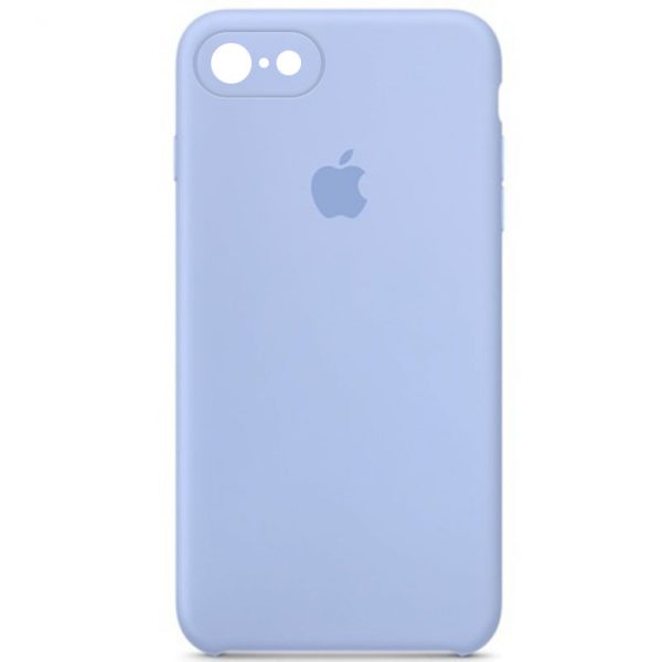 Чохол для iPhone 7 / 8 / SE (2020) Блакитний Silicone Case Square Full Camera Protective