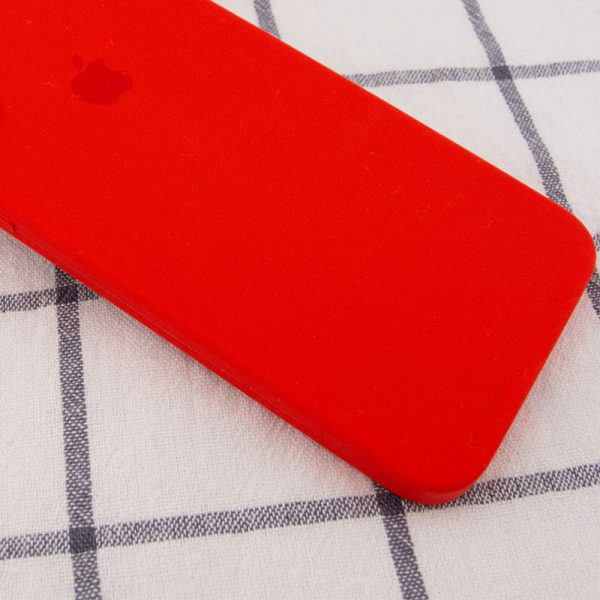 Чохол для iPhone 7 / 8 / SE (2020) Червоний Silicone Case Square Full Camera Protective - Зображення 2