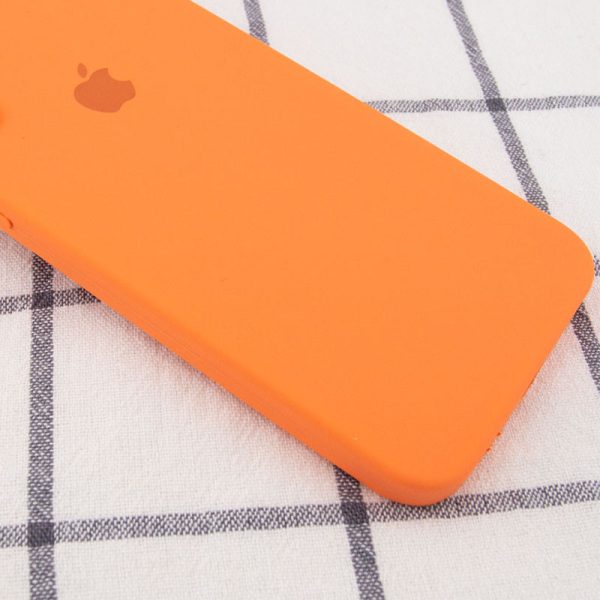Чохол для iPhone 7 / 8 / SE (2020) Помаранчевий Silicone Case Square Full Camera Protective - Зображення 2