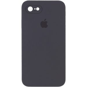Чохол для iPhone 7 / 8 / SE (2020) Сірий Silicone Case Square Full Camera Protective