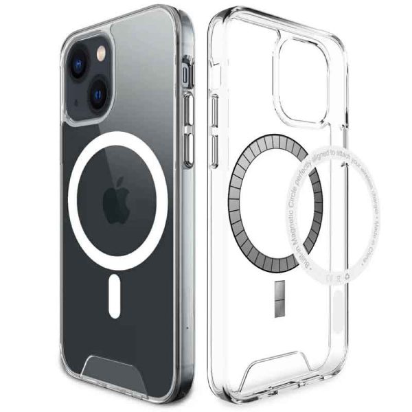 Чохол для iPhone 14 Plus Прозорий TPU Space Case with MagSafe