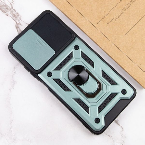 Ударостійкий чохол для Samsung Galaxy M14 5G Зелений Camshield Serge Ring - Зображення 5