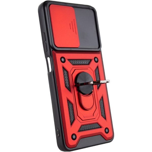 Ударостійкий чохол для Samsung Galaxy M14 5G Червоний Camshield Serge Ring - Зображення 3