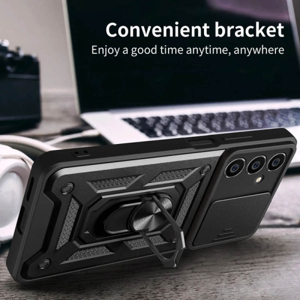 Ударостійкий чохол для Samsung Galaxy M14 5G Чорний Camshield Serge Ring - Зображення 2