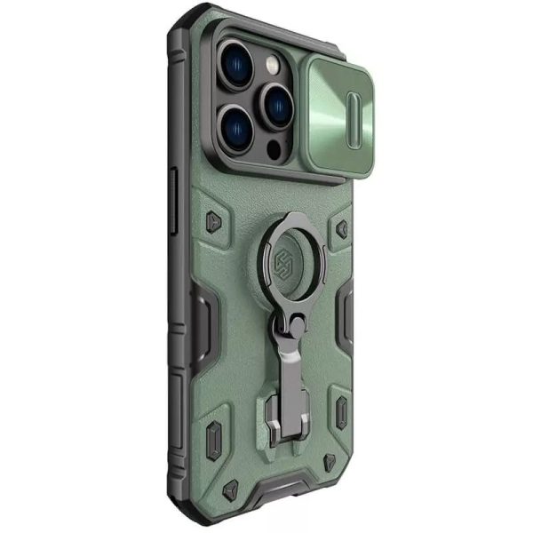 Чохол для iPhone 14 Pro Max Зелений Nillkin CamShield Armor Pro no logo (шторка на камеру) - Зображення 2