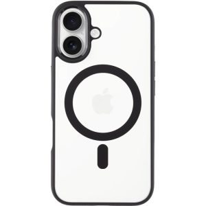 Чохол для iPhone 16 Чорний Синійo Skin Friendly Frosted with MagSafe