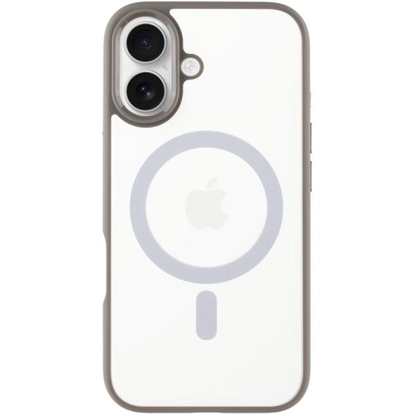 Чохол для iPhone 16 Сірий Синійo Skin Friendly Frosted with MagSafe