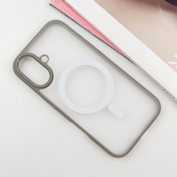Чохол для iPhone 16 Сірий Синійo Skin Friendly Frosted with MagSafe - Зображення 2