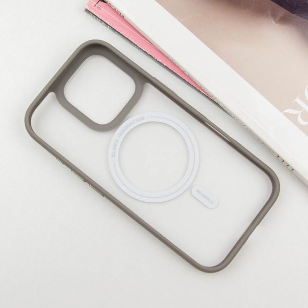 Чохол для iPhone 16 Pro Сірий Синійo Skin Friendly Frosted with MagSafe - Зображення 3