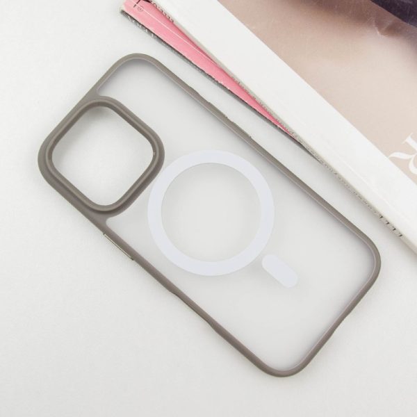 Чохол для iPhone 16 Pro Max Сірий Синійo Skin Friendly Frosted with MagSafe - Зображення 2