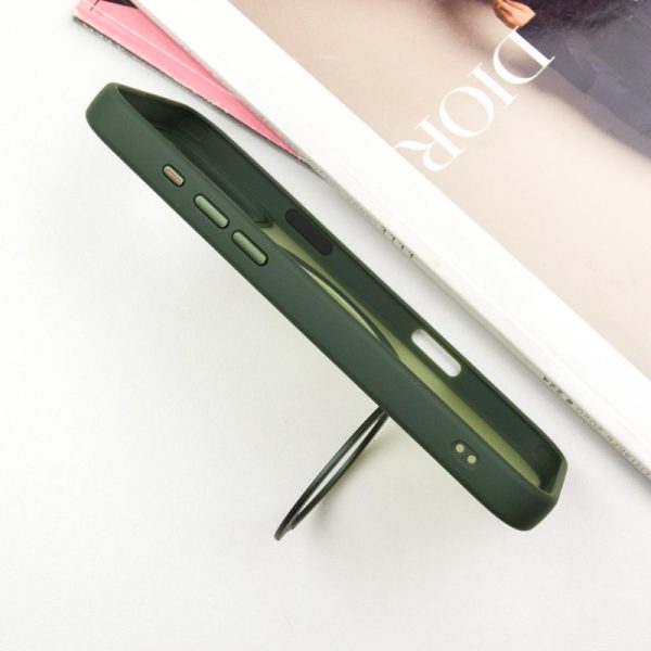 Чохол для iPhone 16 Pro Max Зелений Metal Buttons with MagSafe Colorful HQ Ring - Зображення 5