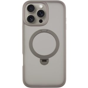 Чохол для iPhone 16 Pro Max Сірий Metal Buttons with MagSafe Colorful HQ Ring