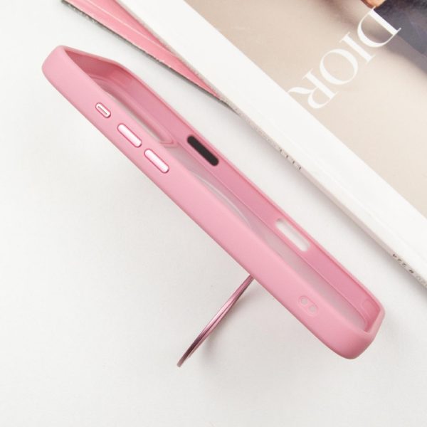 Чохол для iPhone 16 Pro Max Рожевий Metal Buttons with MagSafe Colorful HQ Ring - Зображення 5