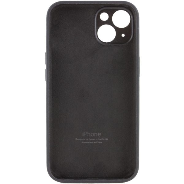 Чохол для iPhone 15 Чорний Silicone Case Full Camera Protective - Зображення 2