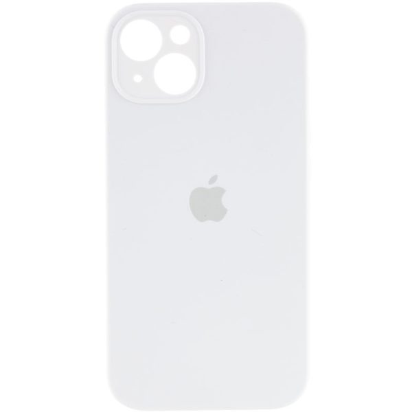 Чохол для iPhone 15 Plus Білий Silicone Case Full Camera Protective