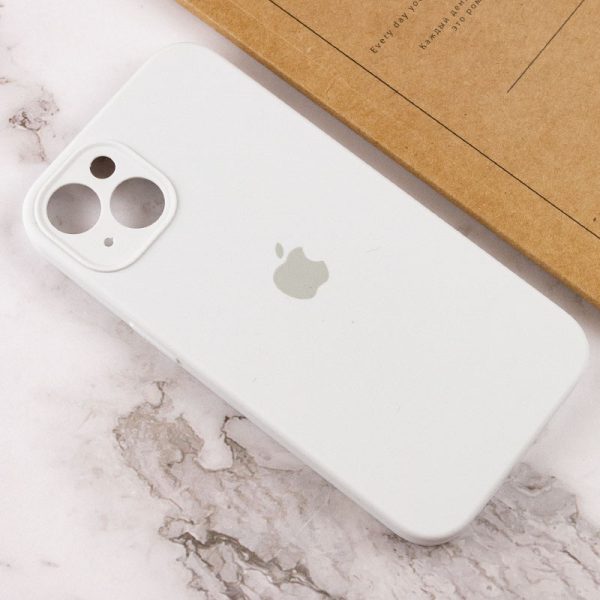 Чохол для iPhone 15 Plus Білий Silicone Case Full Camera Protective - Зображення 4