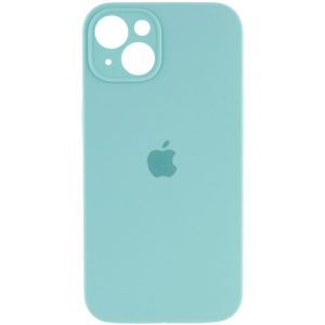 Чохол для iPhone 15 Plus Бірюзовий Silicone Case Full Camera Protective