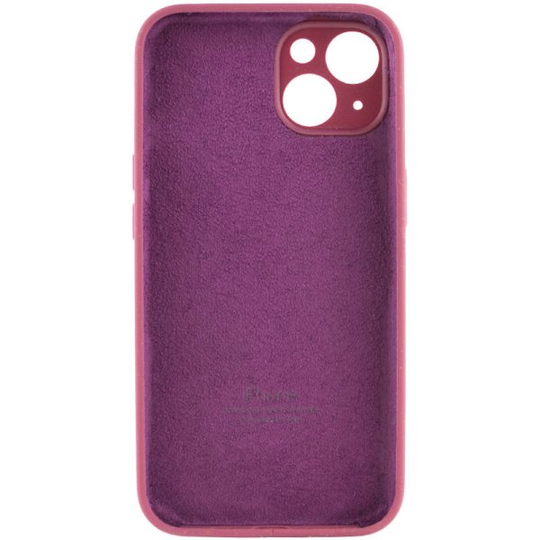 Чохол для iPhone 15 Plus Бордовий Silicone Case Full Camera Protective - Зображення 2