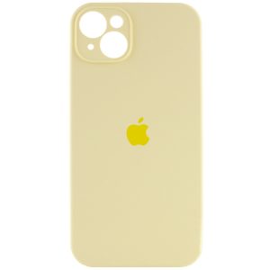 Чохол для iPhone 15 Plus Жовтий Silicone Case Full Camera Protective