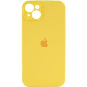 Чохол для iPhone 15 Plus Жовтий Silicone Case Full Camera Protective