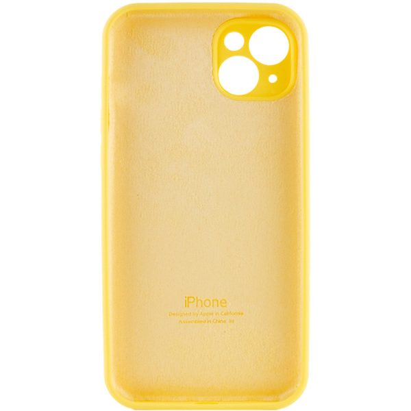 Чохол для iPhone 15 Plus Жовтий Silicone Case Full Camera Protective - Зображення 4