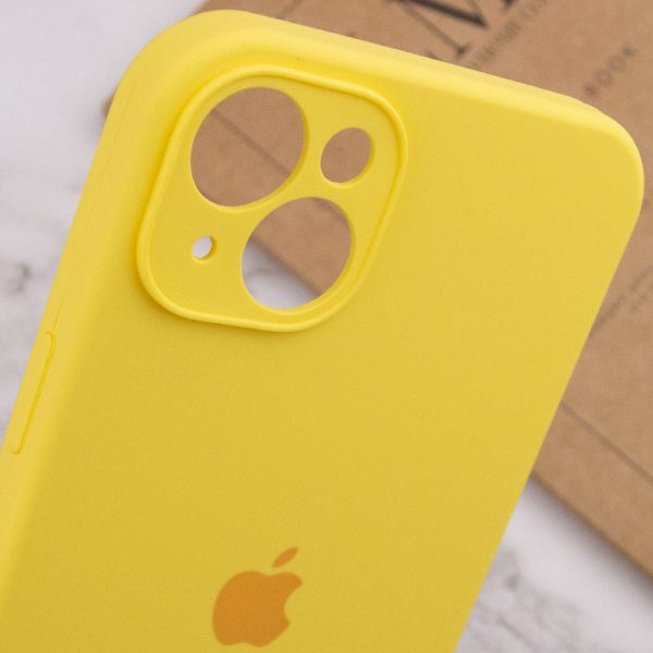Чохол для iPhone 15 Plus Жовтий Silicone Case Full Camera Protective - Зображення 6