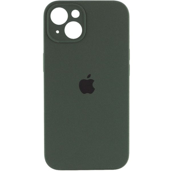 Чохол для iPhone 15 Plus Зелений Silicone Case Full Camera Protective