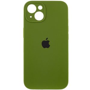 Чохол для iPhone 15 Plus Зелений Silicone Case Full Camera Protective