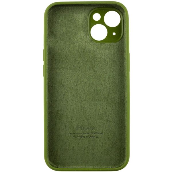 Чохол для iPhone 15 Plus Зелений Silicone Case Full Camera Protective - Зображення 4