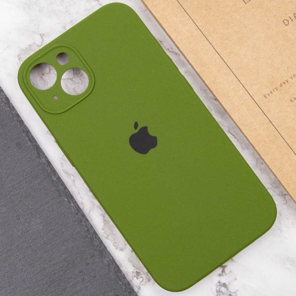 Чохол для iPhone 15 Plus Зелений Silicone Case Full Camera Protective - Зображення 5