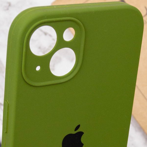 Чохол для iPhone 15 Plus Зелений Silicone Case Full Camera Protective - Зображення 6