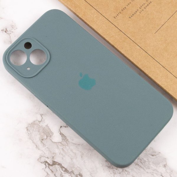 Чохол для iPhone 15 Plus Зелений Silicone Case Full Camera Protective - Зображення 4