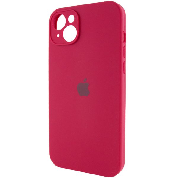 Чохол для iPhone 15 Plus Червоний Silicone Case Full Camera Protective - Зображення 3