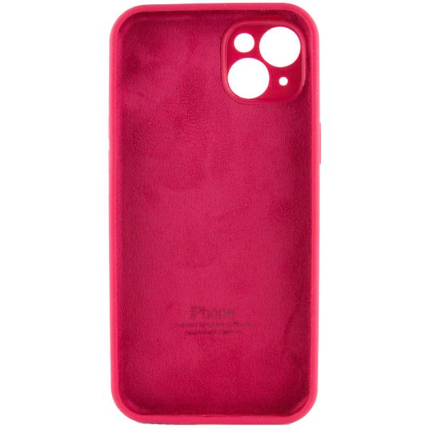 Чохол для iPhone 15 Plus Червоний Silicone Case Full Camera Protective - Зображення 4