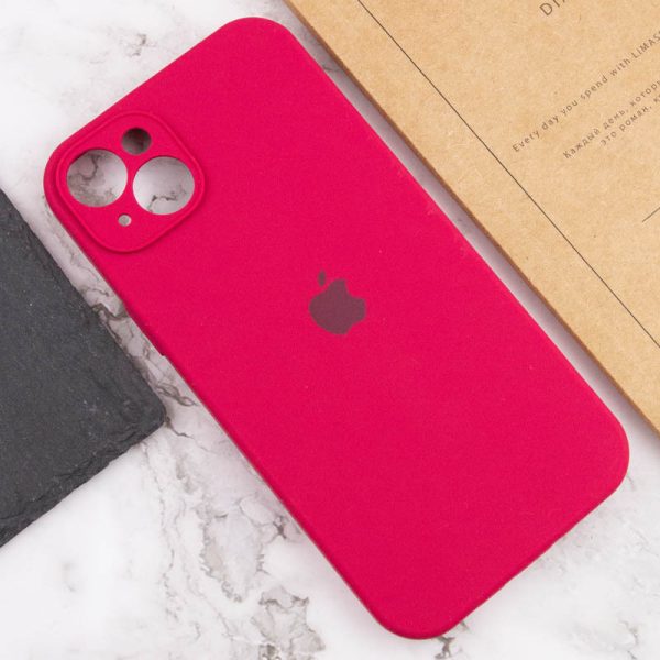 Чохол для iPhone 15 Plus Червоний Silicone Case Full Camera Protective - Зображення 6