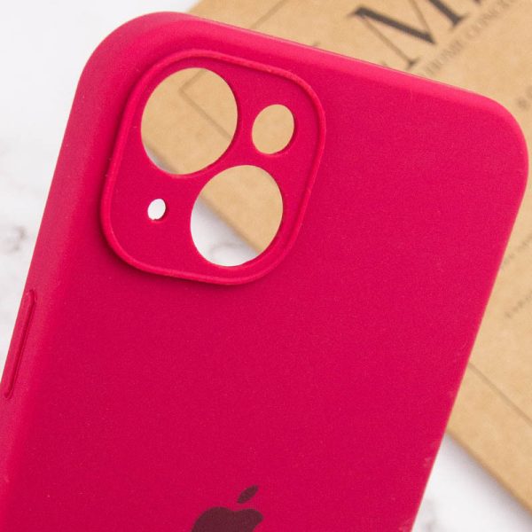 Чохол для iPhone 15 Plus Червоний Silicone Case Full Camera Protective - Зображення 7