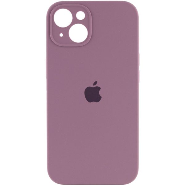 Чохол для iPhone 15 Plus Ліловий Silicone Case Full Camera Protective