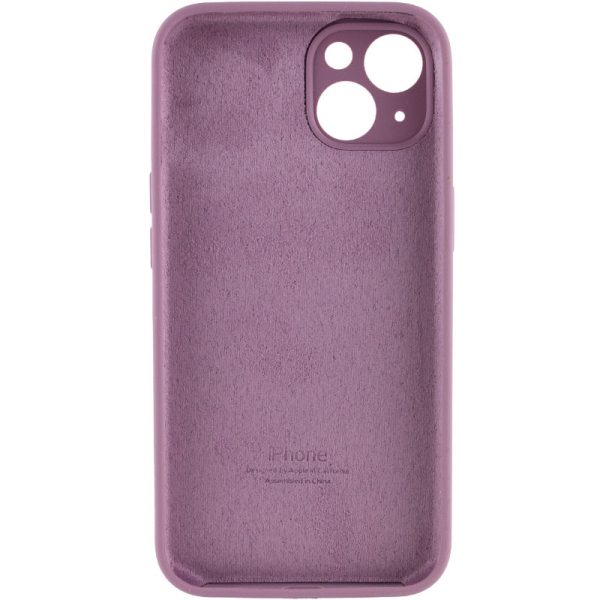 Чохол для iPhone 15 Plus Ліловий Silicone Case Full Camera Protective - Зображення 2
