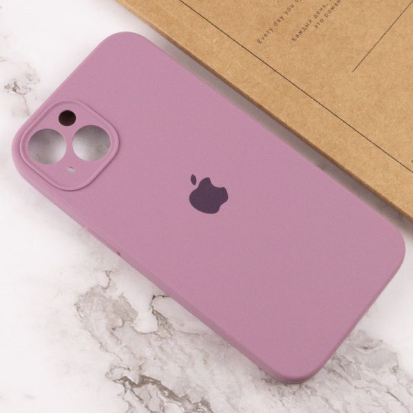 Чохол для iPhone 15 Plus Ліловий Silicone Case Full Camera Protective - Зображення 4